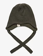Bergen earflap hat - IVY GREEN