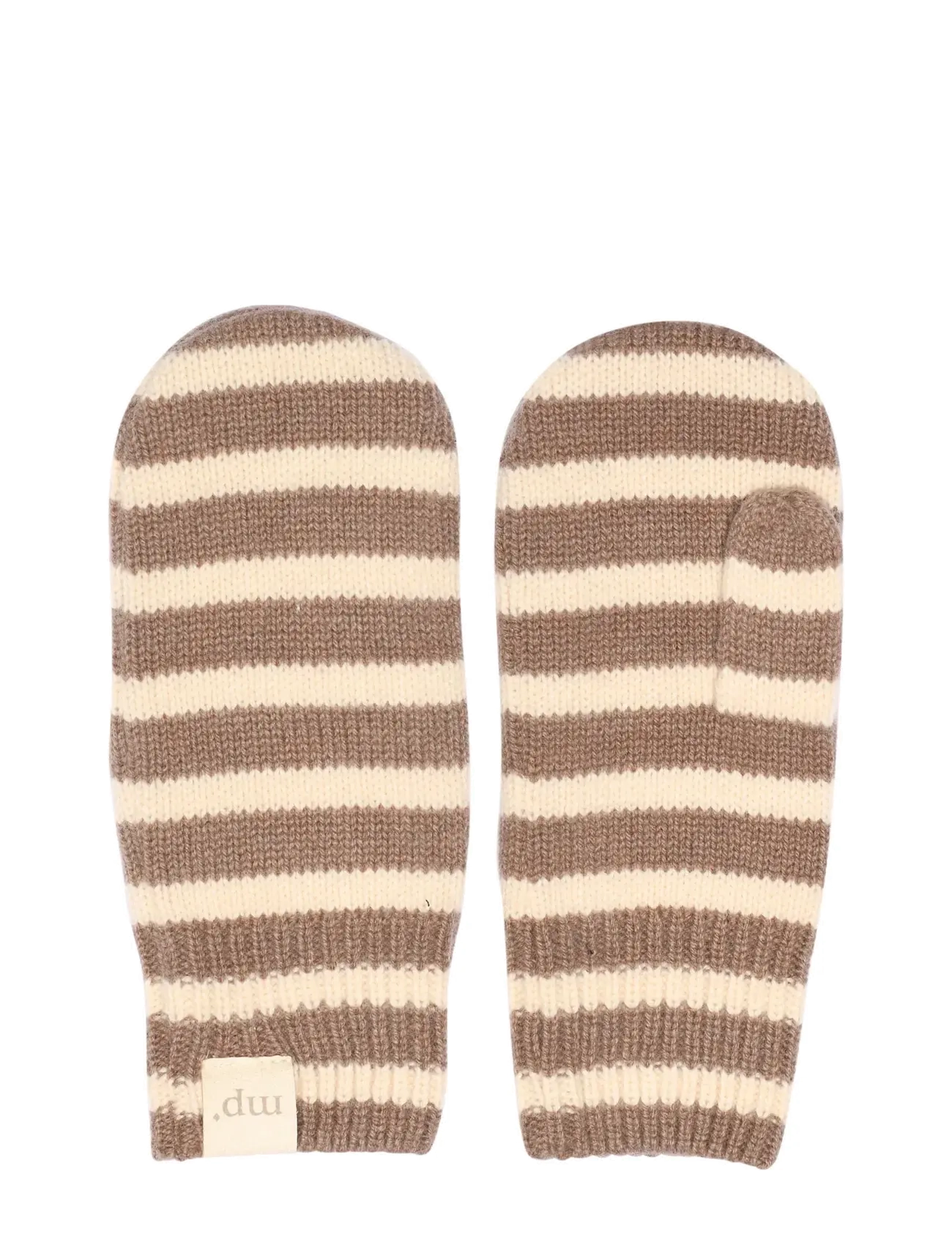 MP DENMARK Bergen Gestreift Handschuhe Beige - 5-7Y - Kinder