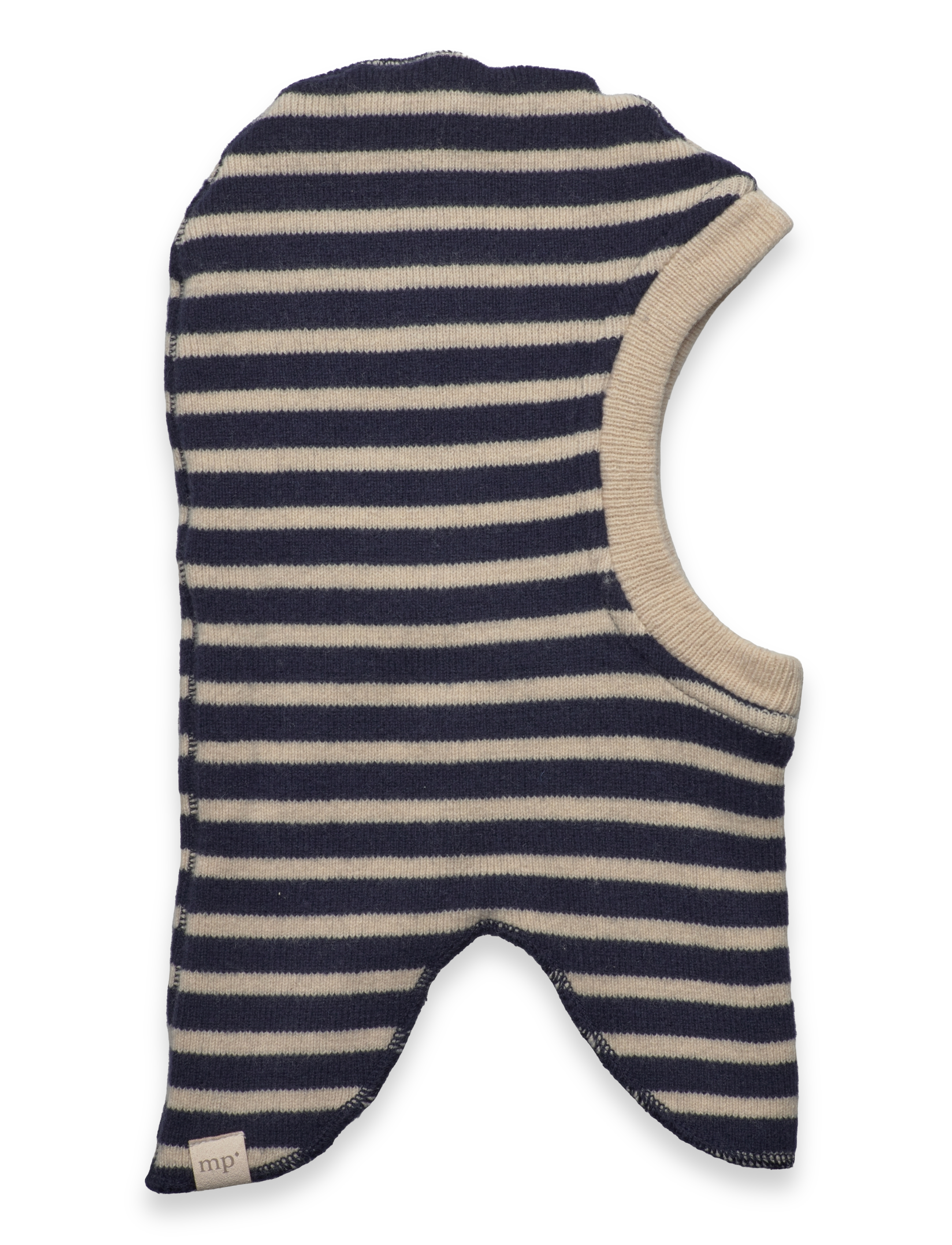 Bergen striped balaclava - DARK DENIM MELANGE