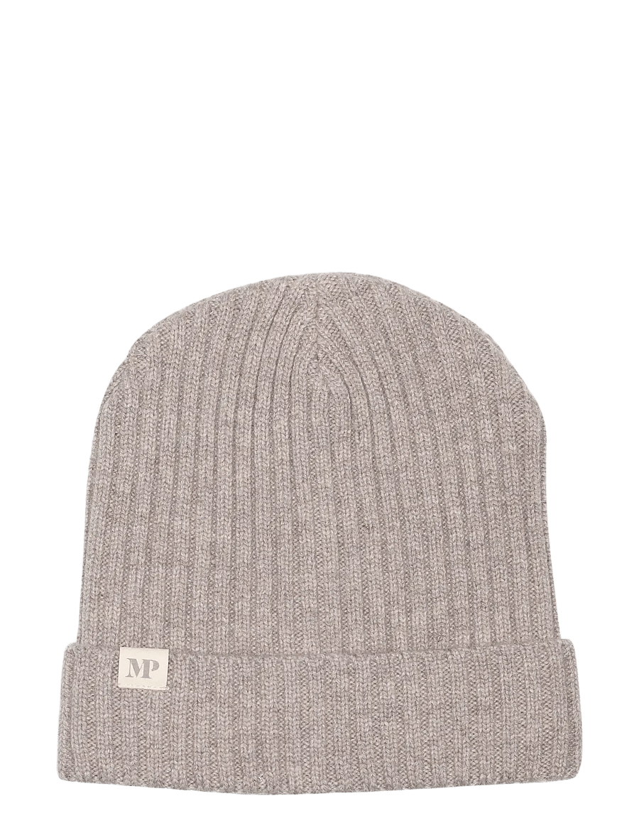 mp Denmark - Uppsala beanie - kootud mütsid - light brown melange - 0