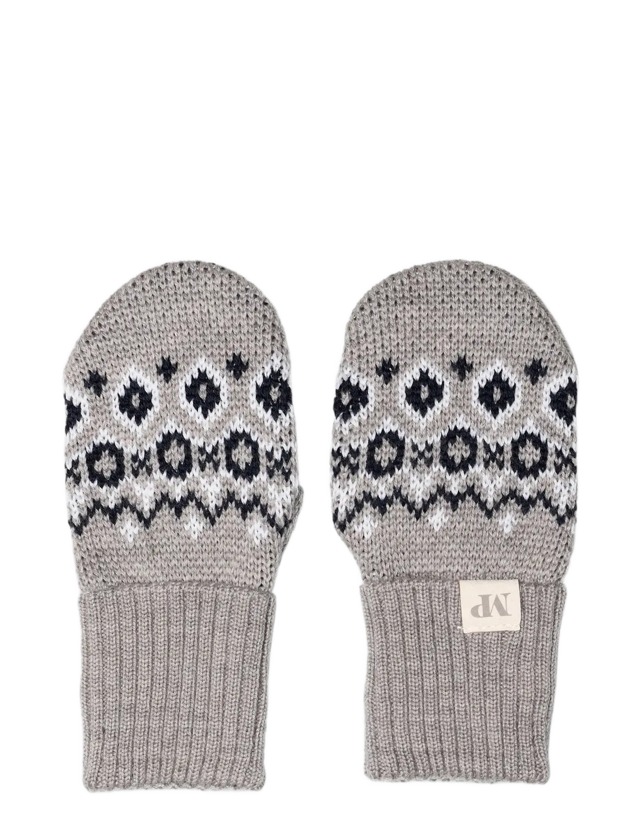 mp Denmark Torshavn Mittens, 0-1Y, Grey, Handsker Og Vanter > Vanter, Børn