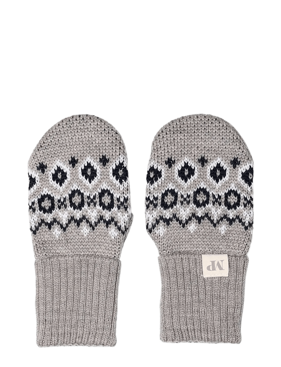 mp Denmark - Torshavn mittens - vintertilbehør - light brown melange - 0