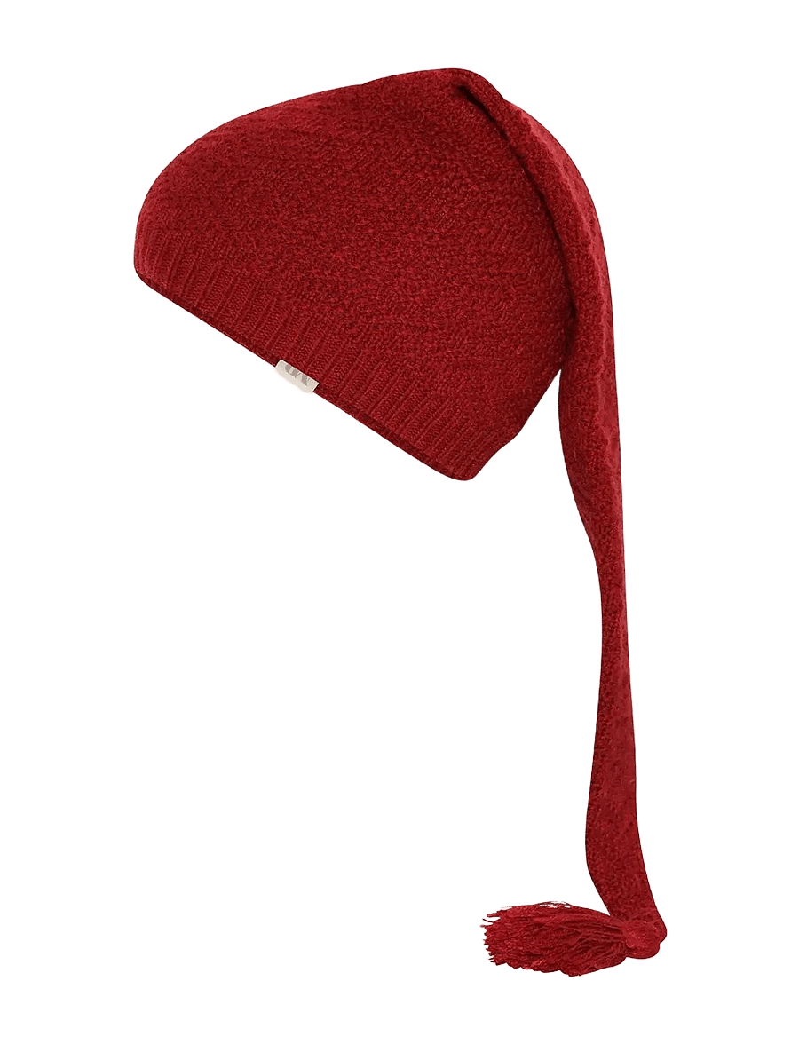 mp Denmark - Christmas hat - vinterhuer - sundried tomato - 0