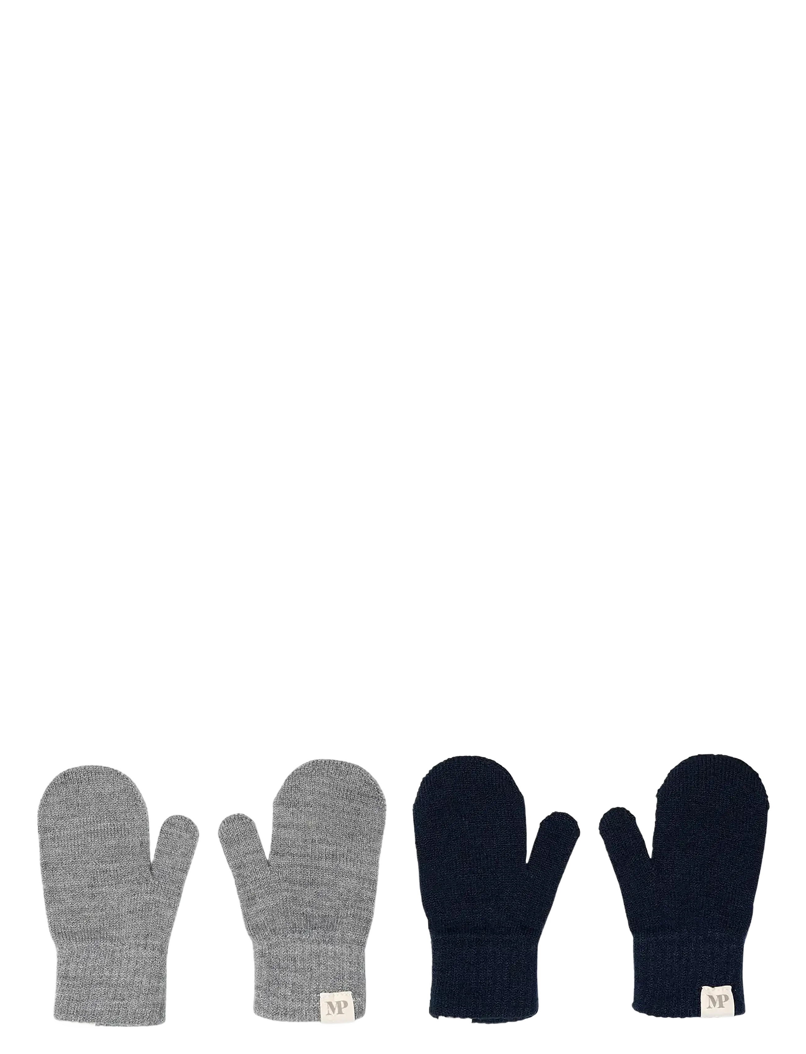 mp Denmark Comfy Mittens 2-Pack, 56-62, Multi/patterned, Handsker Og Vanter > Vanter, Børn