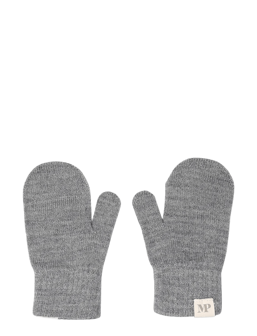 mp Denmark - Comfy mittens 2-pack - handskar - mix light grey mel blue - 1