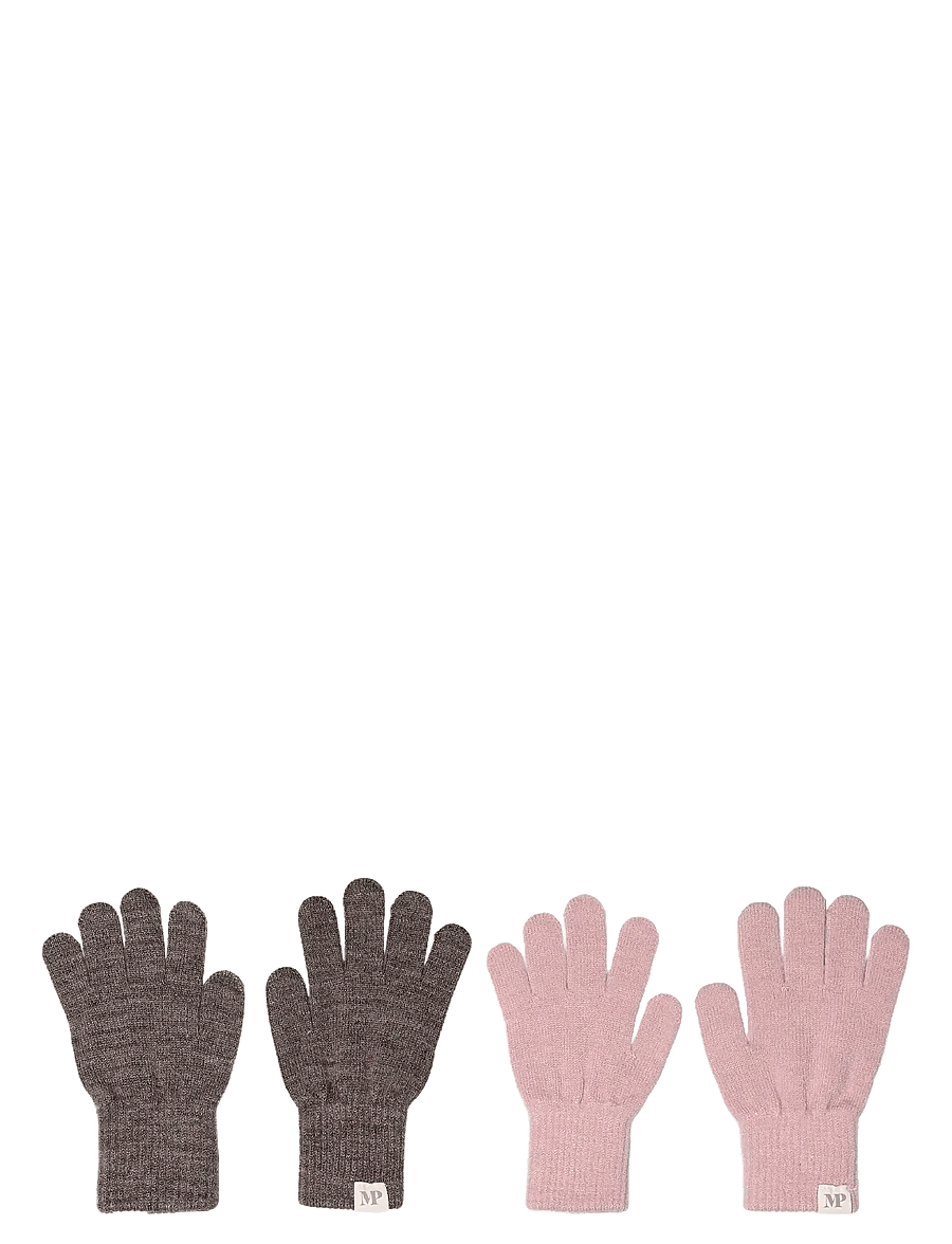 mp Denmark - Comfy gloves 2-pack - handschuhe - mix denver mel alt rosa - 0