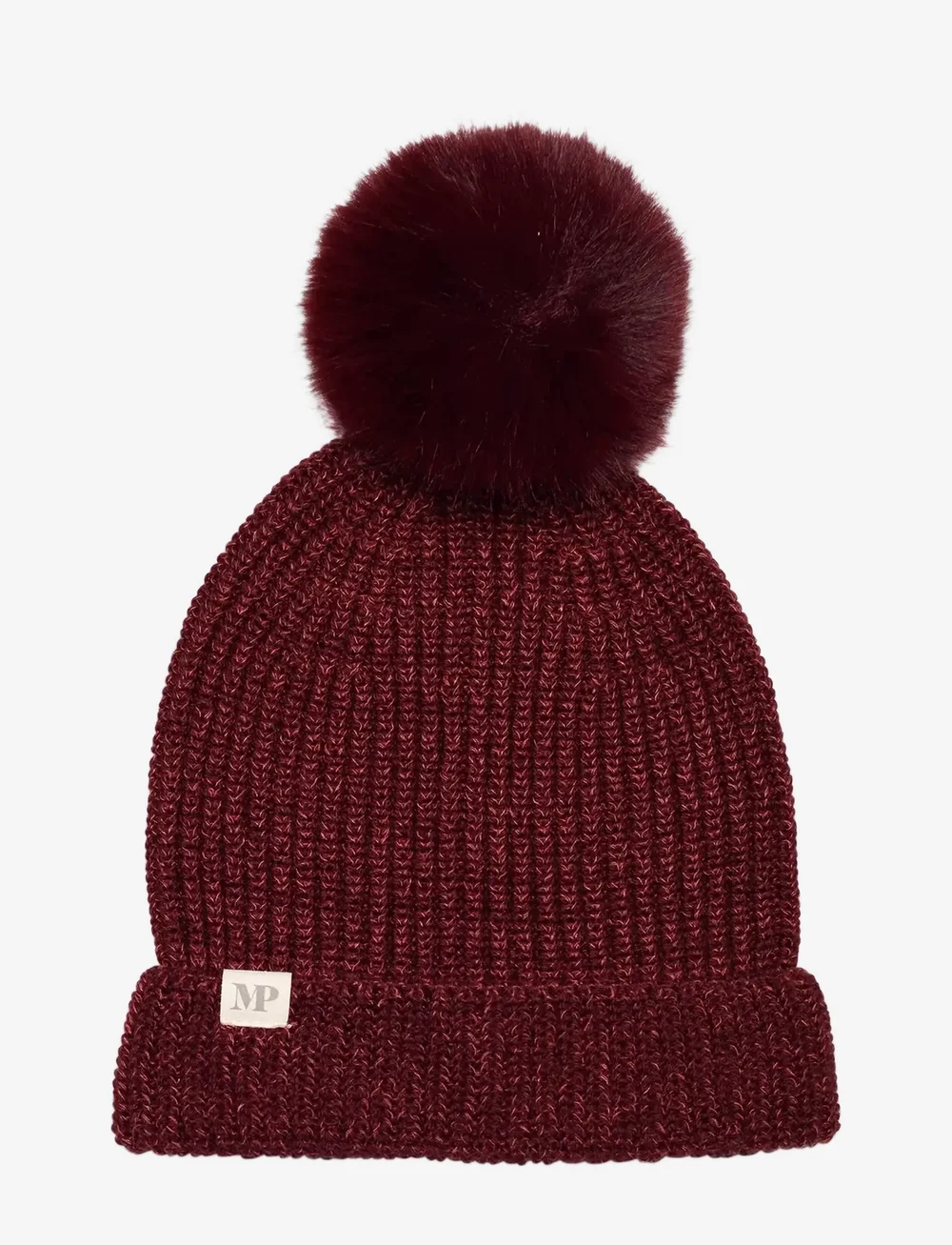 mp Denmark - Svaneke beanie - pompon - wintermützen - wine red - 0