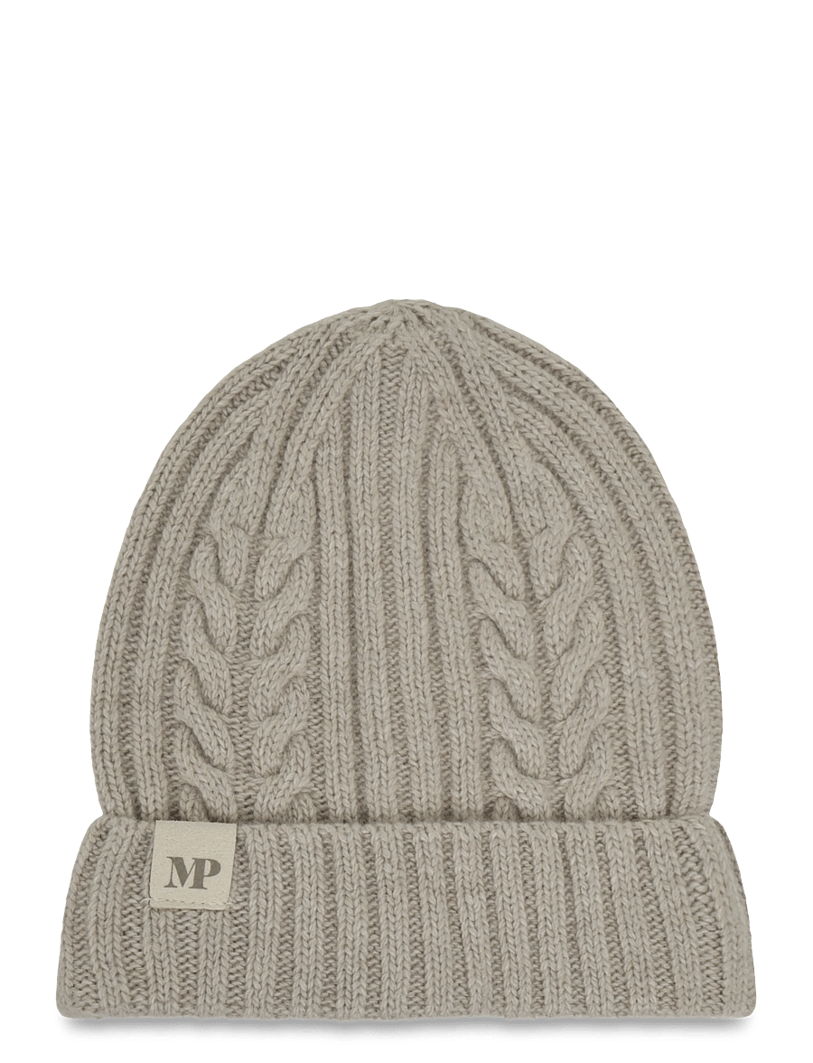 mp Denmark - Helsinki beanie - beanies - beige melange - 0