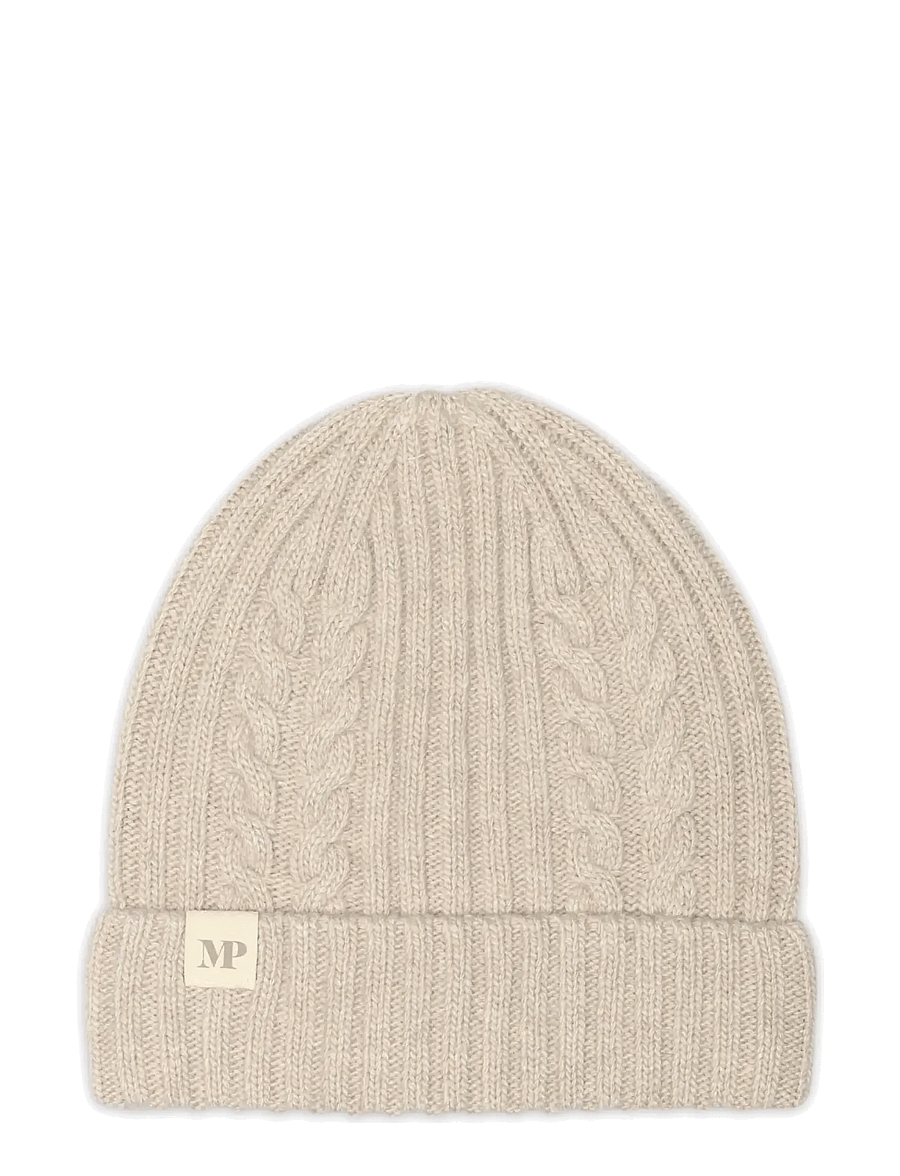 mp Denmark - Helsinki beanie - beanies - beige melange - 0