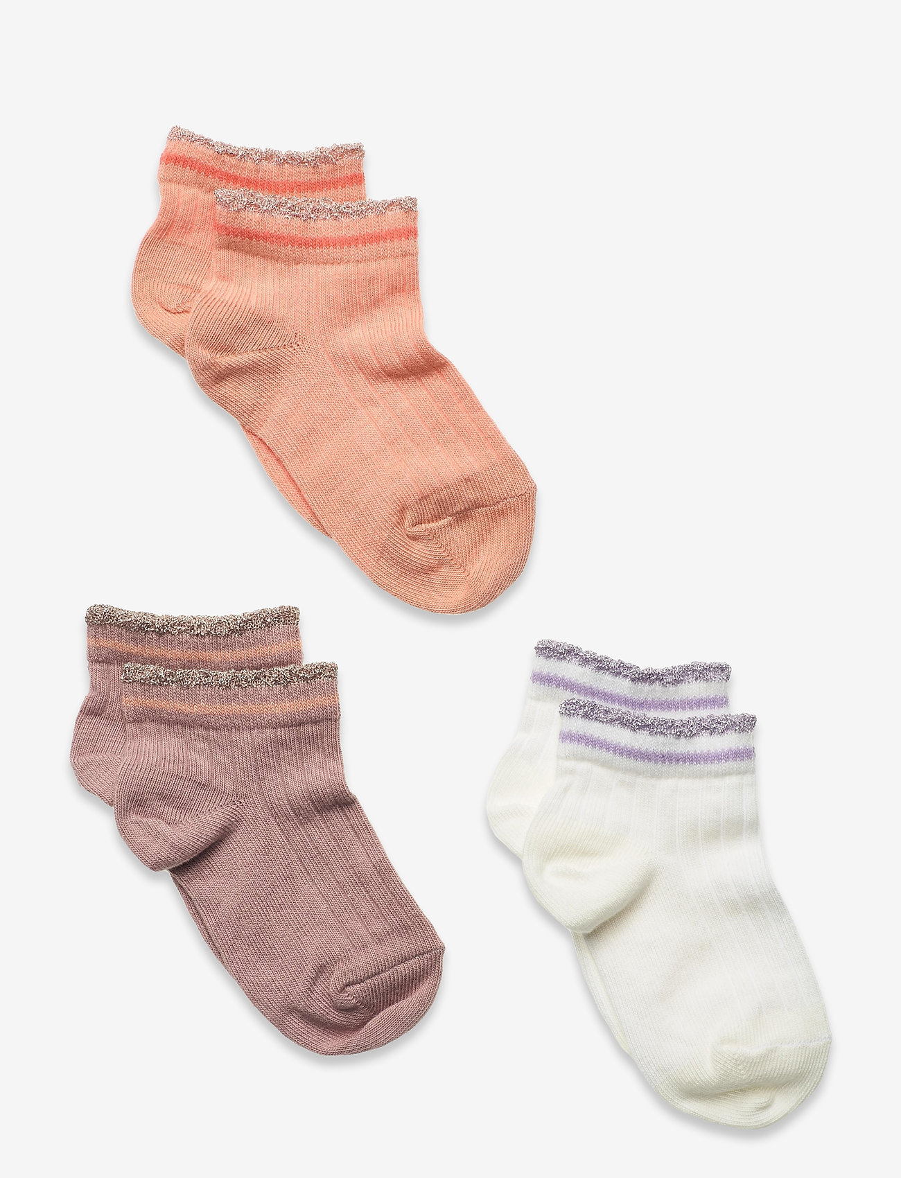 mp Denmark - Irene 3-pack socks - beige - 0