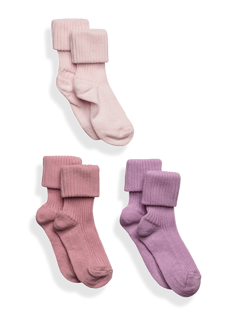 mp Denmark - Cotton rib baby socks - 3-pack - strümpfe - cherry blossom - 0
