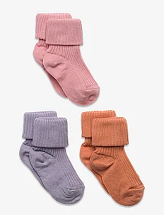 Cotton rib baby socks - 3-pack, mp Denmark