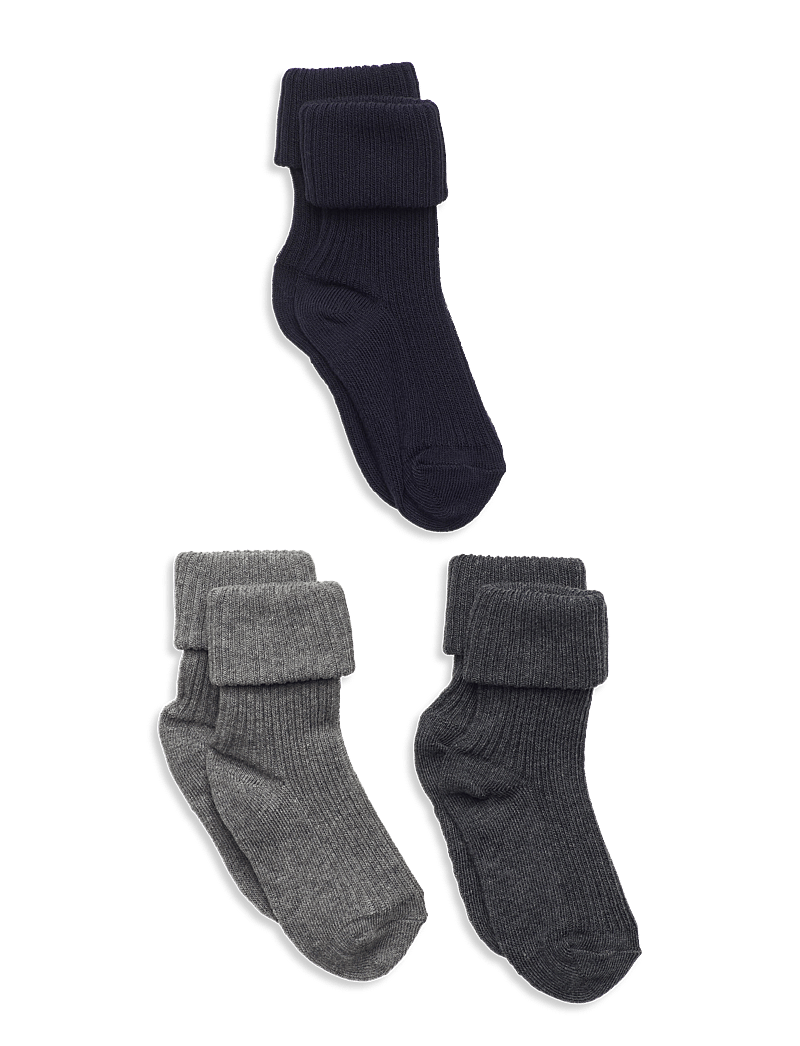 mp Denmark - Cotton rib baby socks - 3-pack - strümpfe - multi - 0
