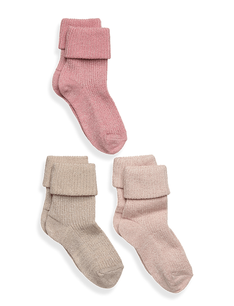 mp Denmark - Ida glitter socks - 3-pack - strømper - dew - 0