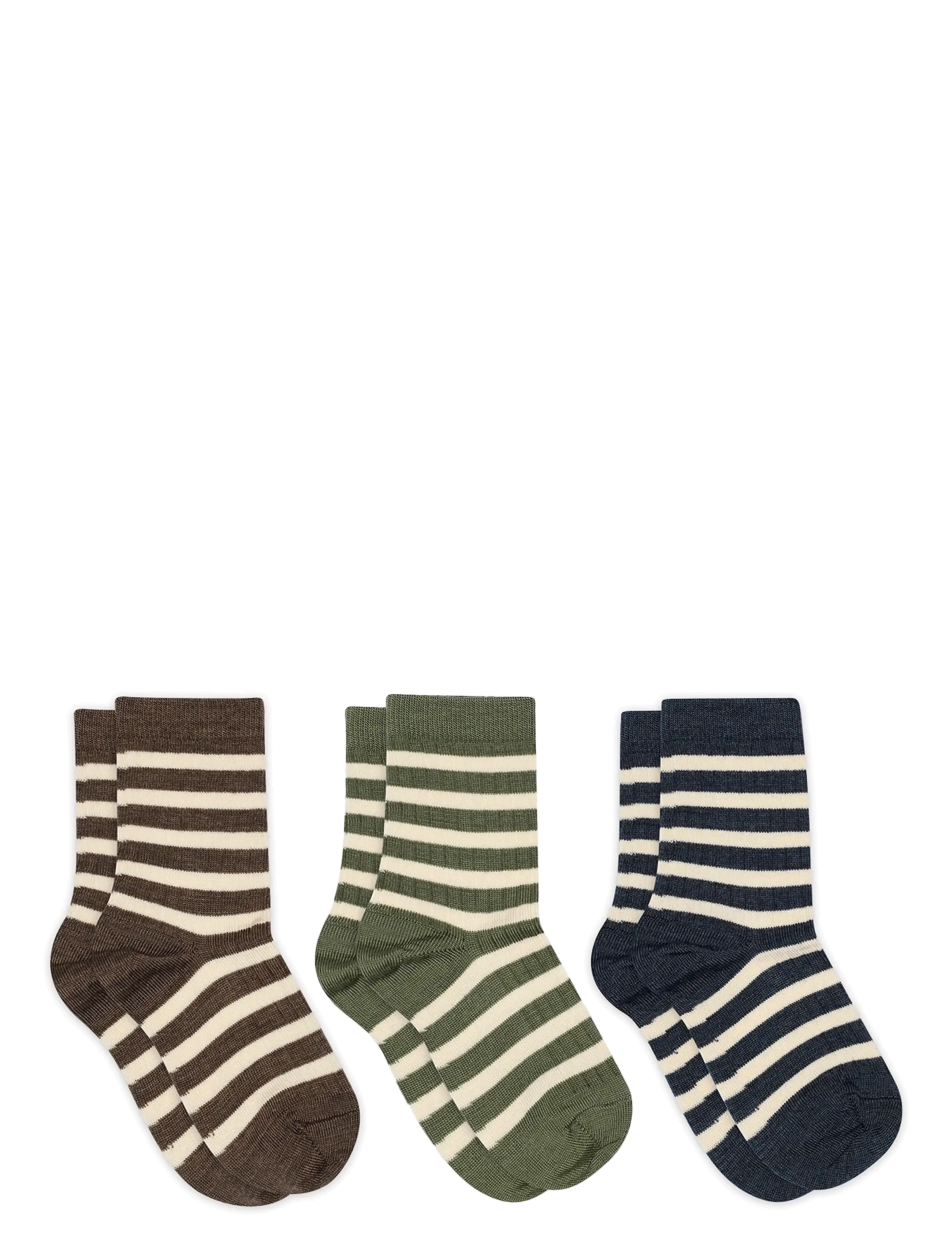 Elis socks - 3-pack - BROWN MELANGE