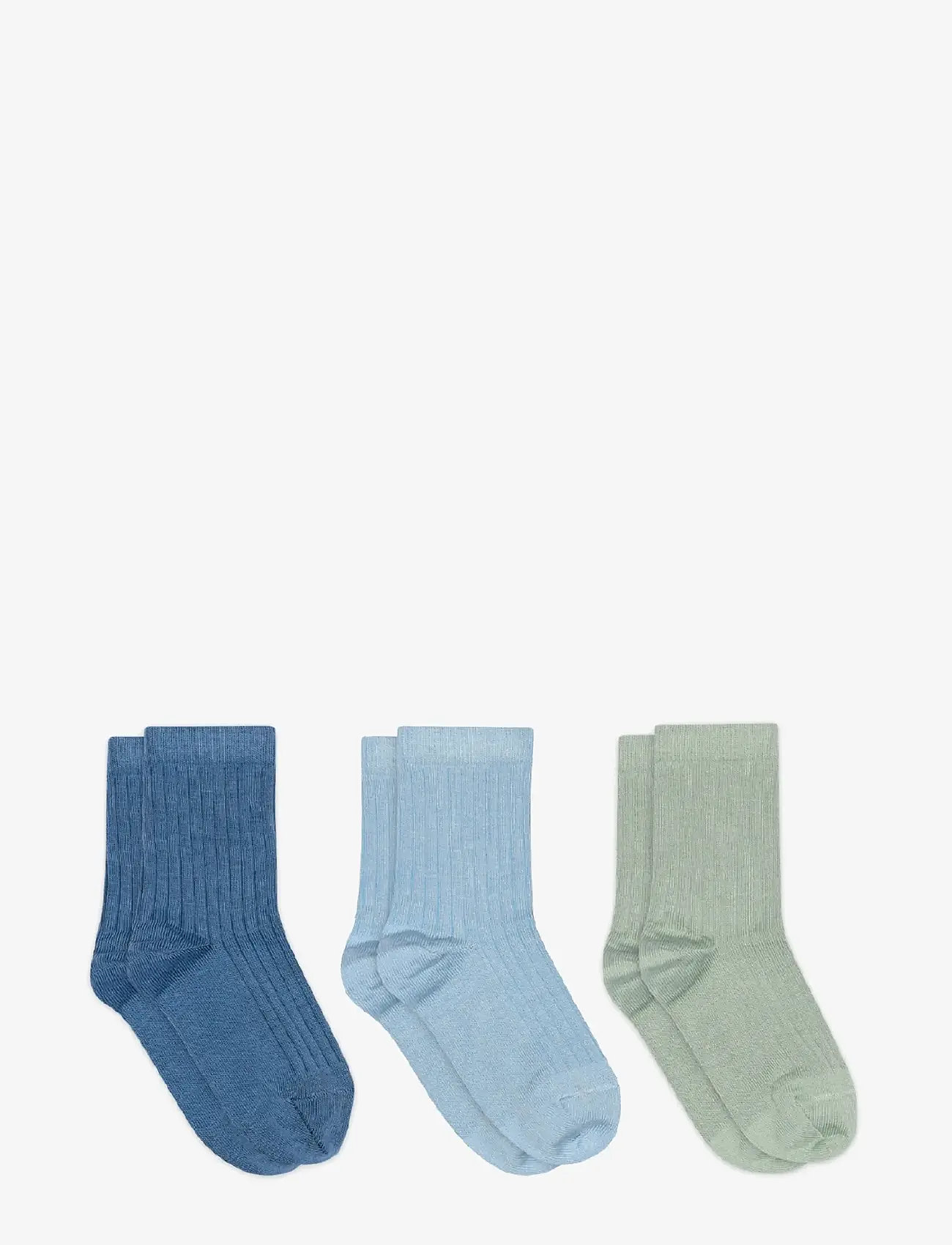 mp Denmark - Cotton Rib socks -  3-pack - sokken - high tide - 0