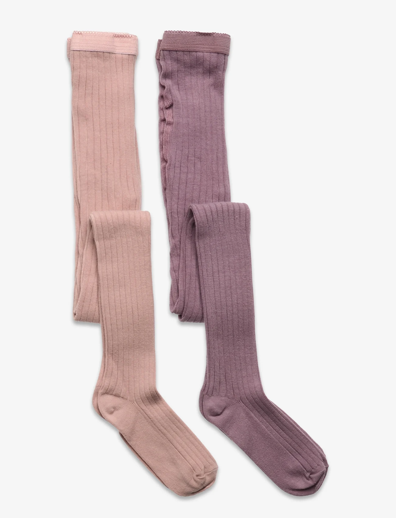 mp Denmark - Cotton rib tights - mažiausios kainos - lilac shadow - 0