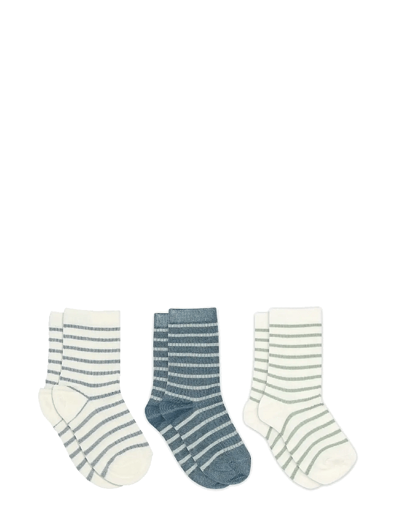 mp Denmark - Kallie socks - 3-pack - sokid - dusty blue - 0