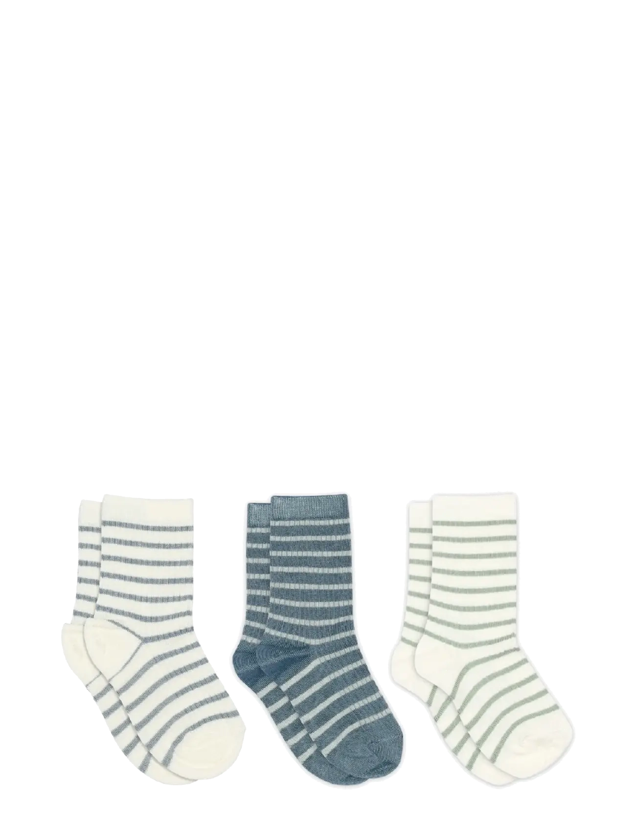 mp Denmark Kallie socks - 3-pack - Teens 9-14 år - DUSTY BLUE / multi