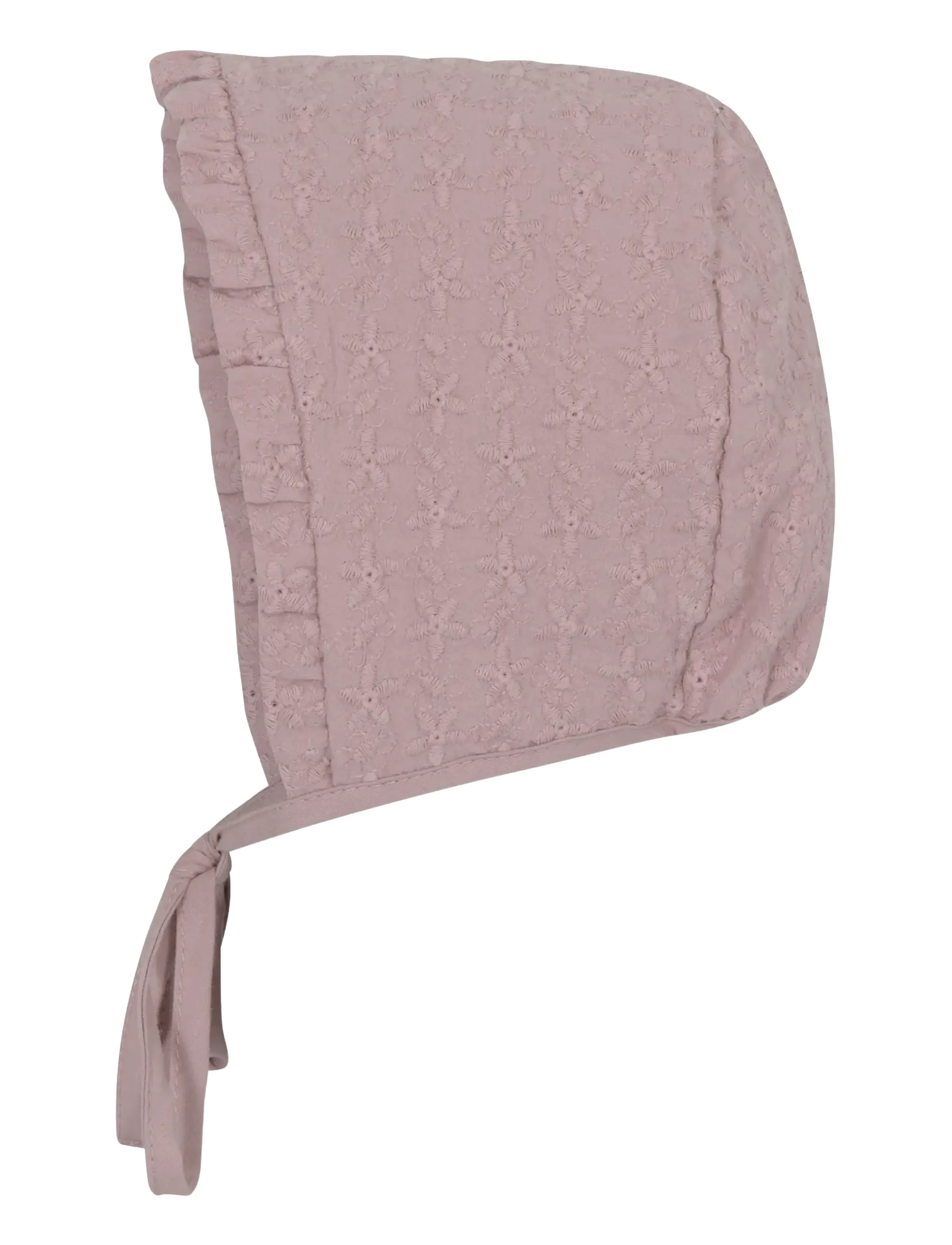 Flora baby bonnet - ROSE GREY