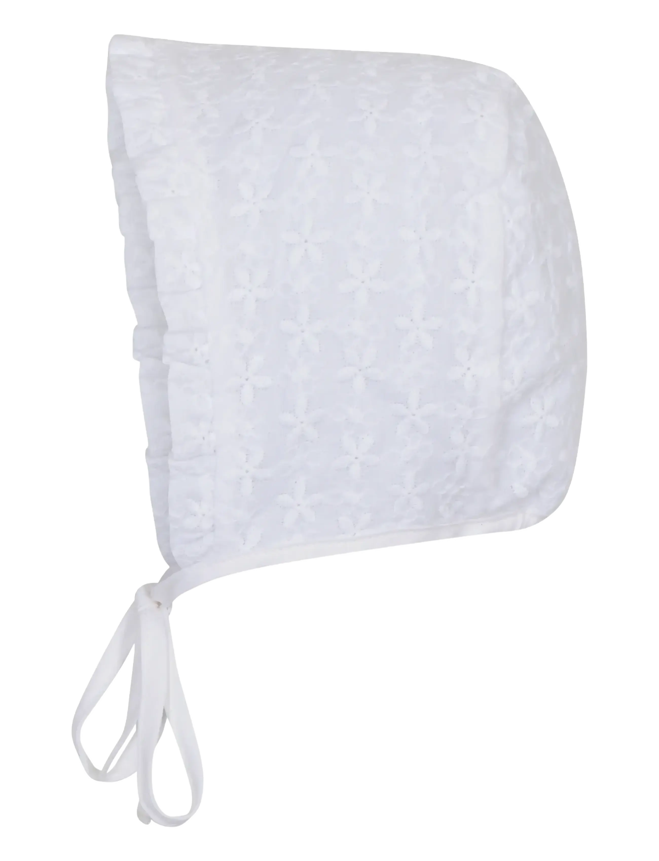 mp Denmark Flora Baby Bonnet, 43, White, Huer > Babyhuer, Børn