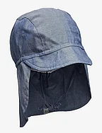 Matti summer hat - neck shade - STONE BLUE