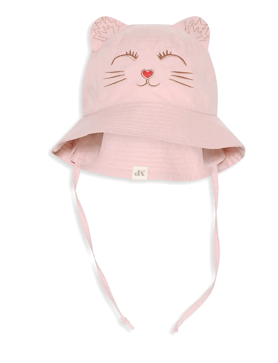 mp Denmark - Kitty bucket hat - babymützen - woodrose - 0
