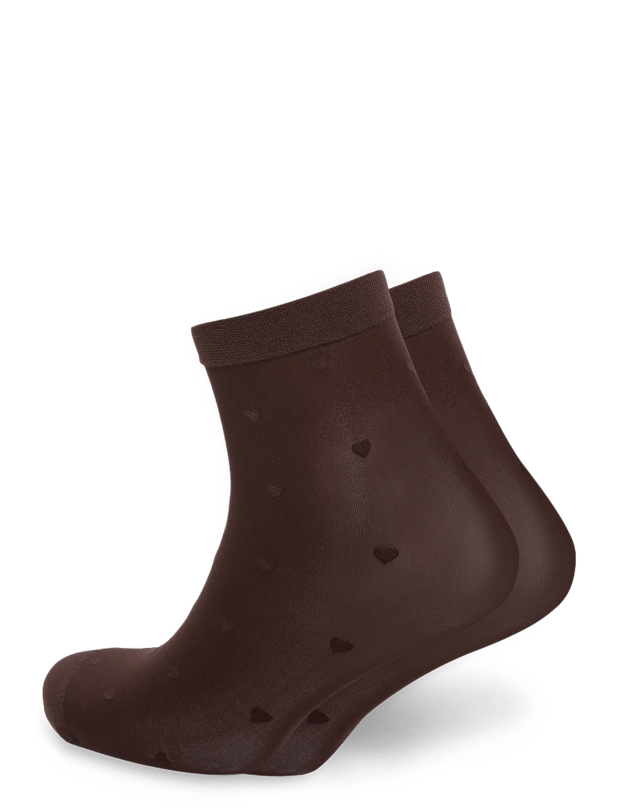 mp Denmark - Heather socks - sneackersocken - chocolate - 0