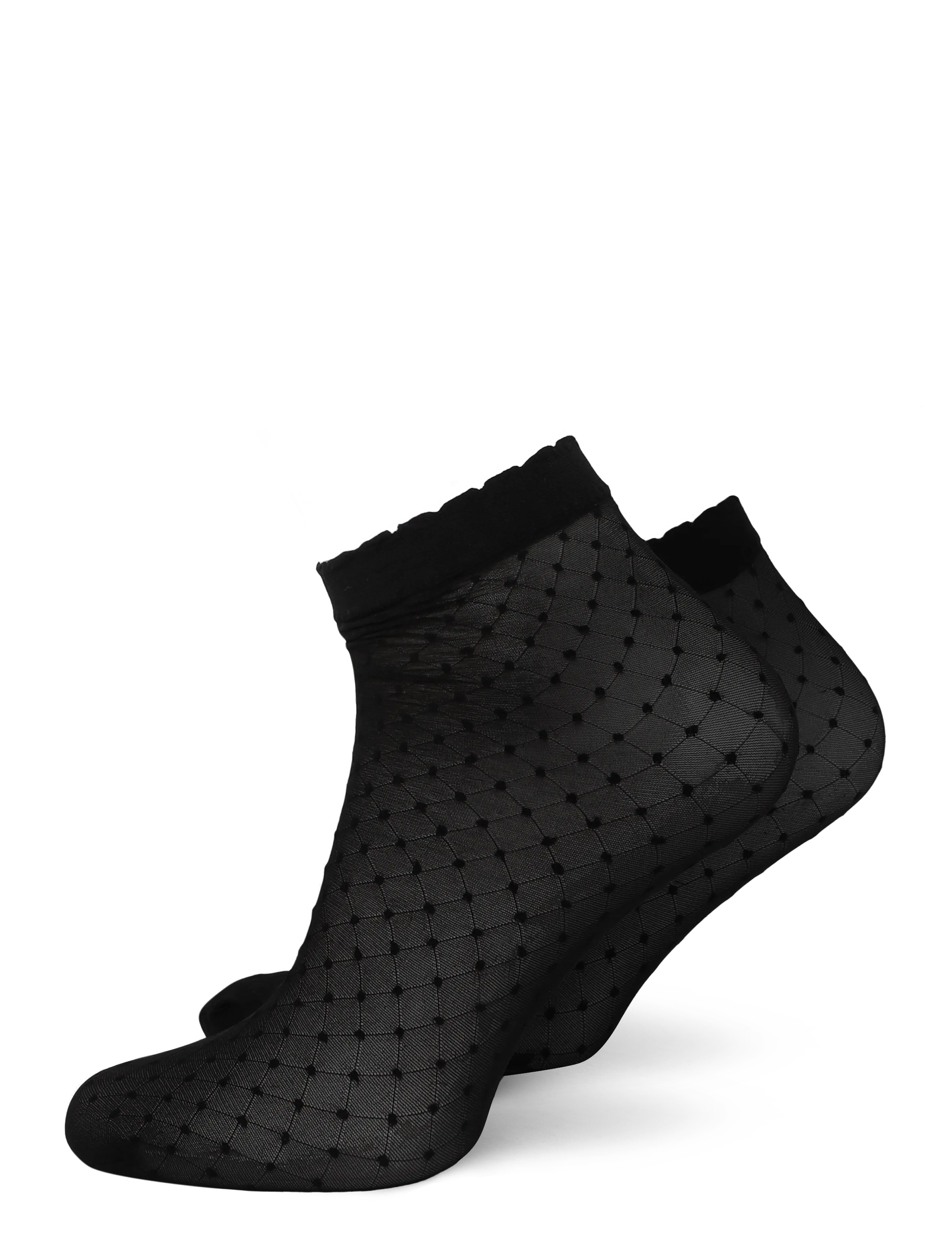 mp Denmark Clara socks - Ankelstrumpor - BLACK / black