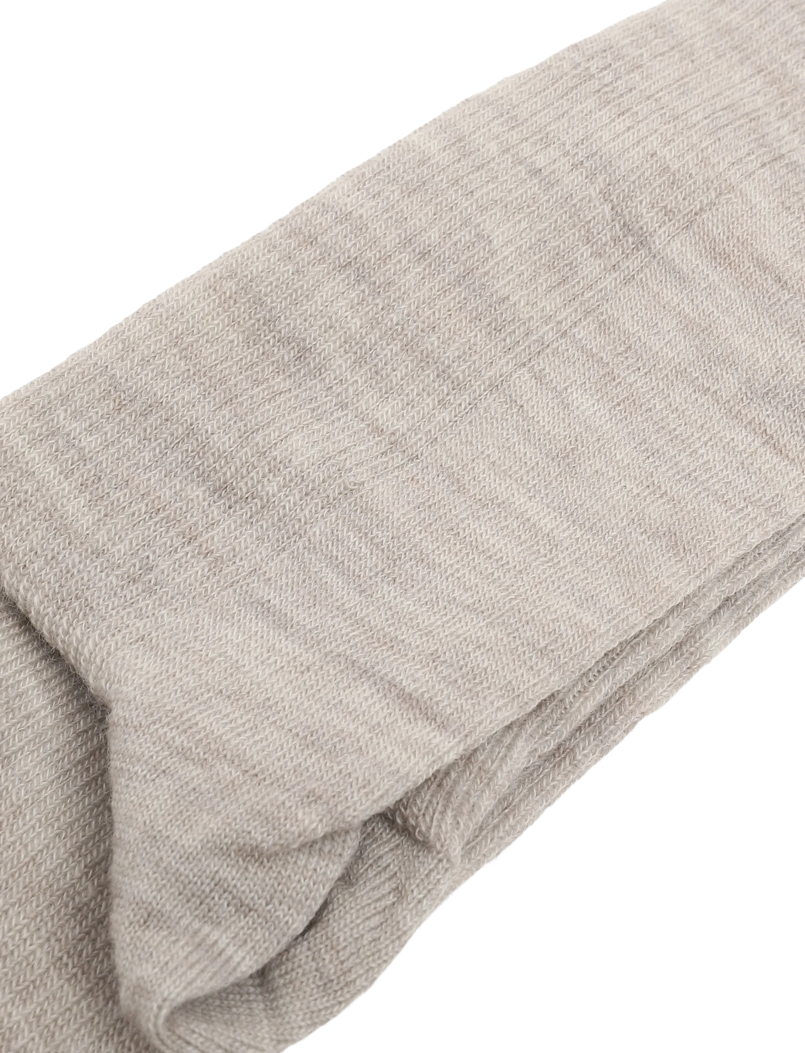 mp Denmark - Fine wool rib socks - normale socken - light brown melange - 2