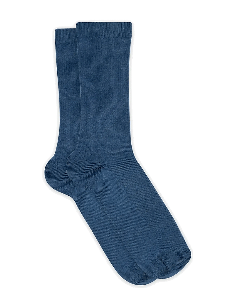 mp Denmark - Fine cotton rib socks - crew-socken - high tide - 0