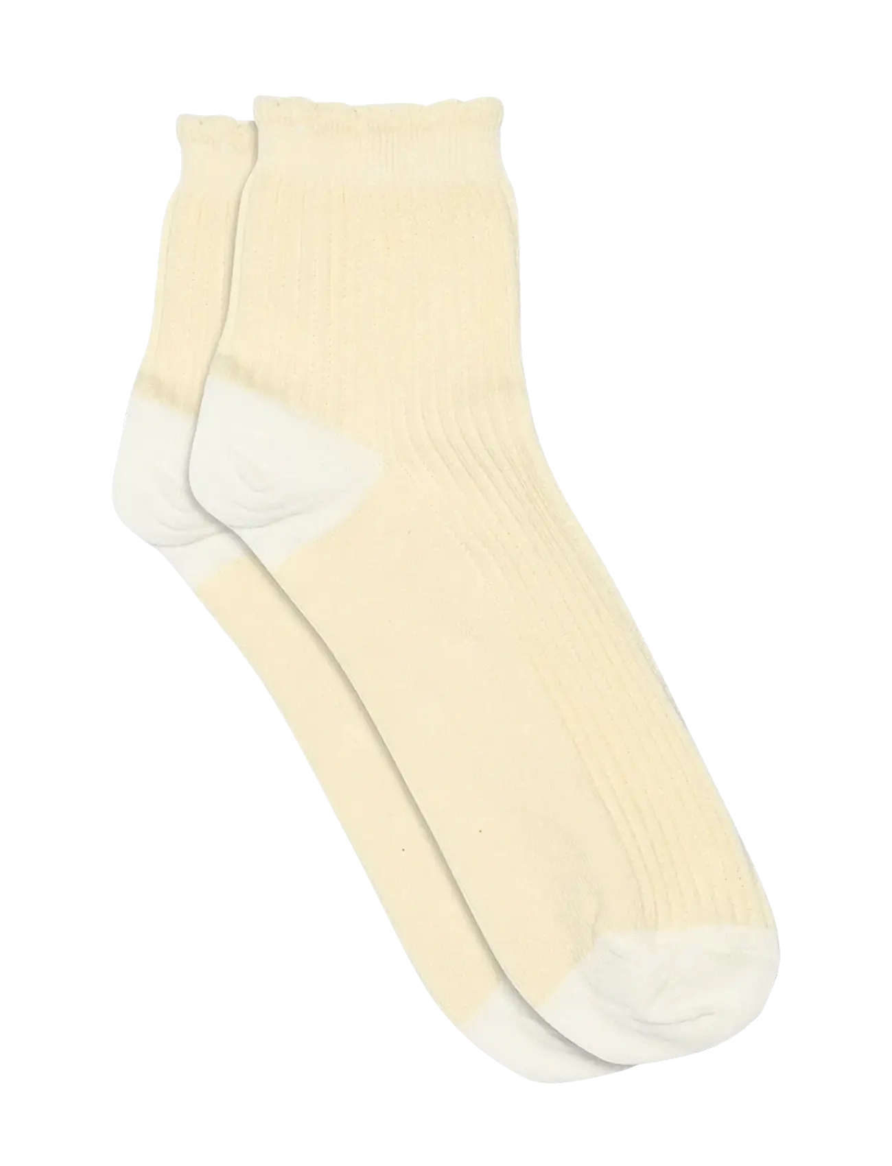 mp Denmark Vivian Short Socks, 37/39, Creme - Footies-ankle Frauen