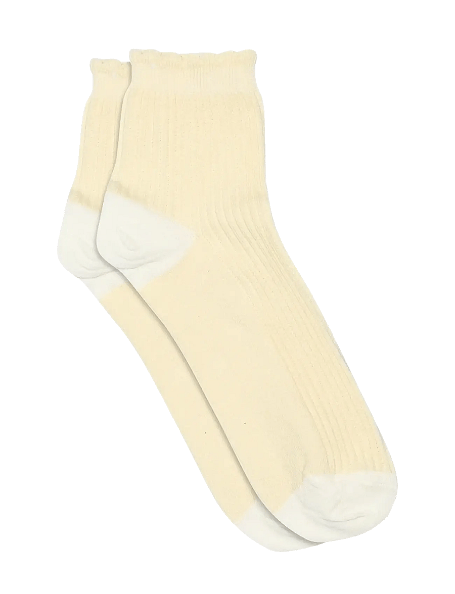 mp Denmark - Vivian short socks - ankelsokker - cream - 0