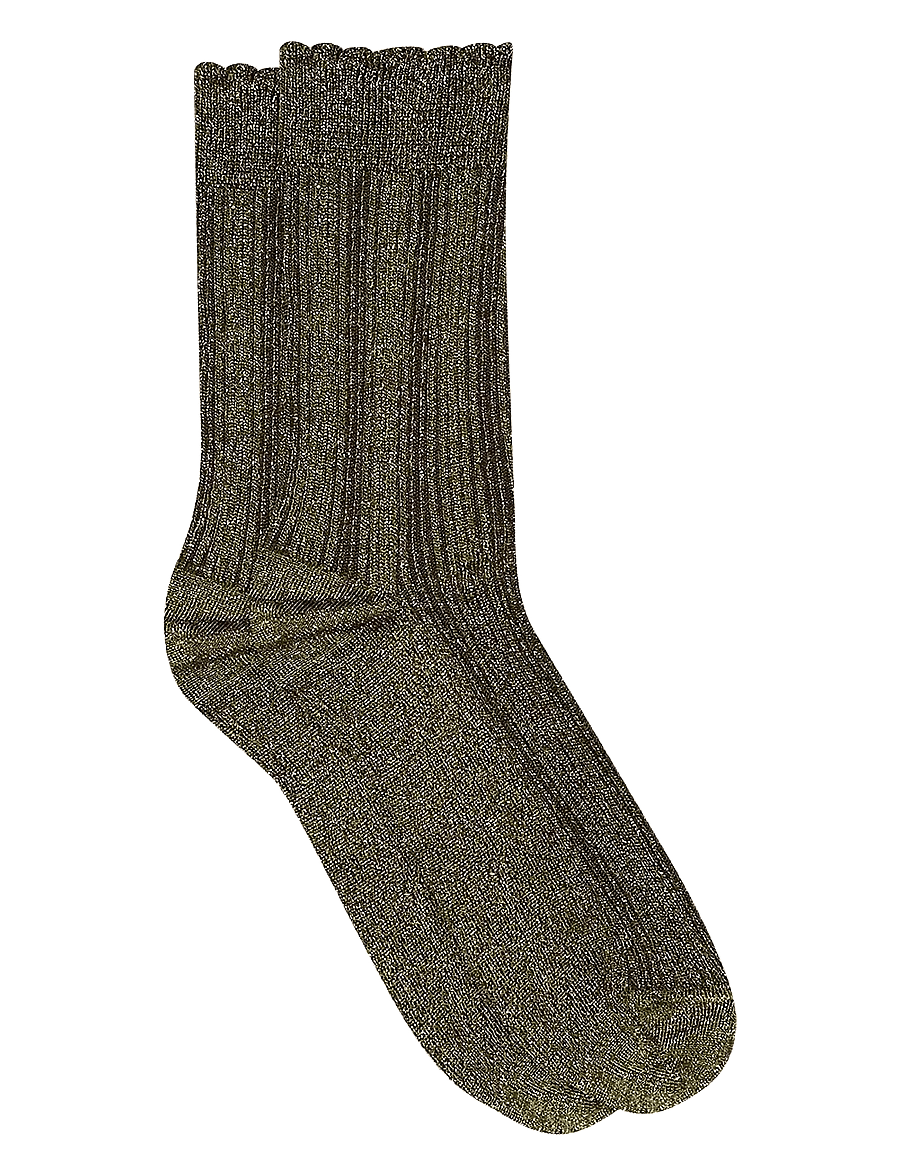 mp Denmark - Julia glitter socks - normale socken - capulet olive - 0