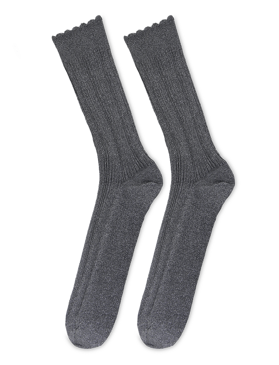 mp Denmark - Julia glitter socks - normale socken - castlerock - 1
