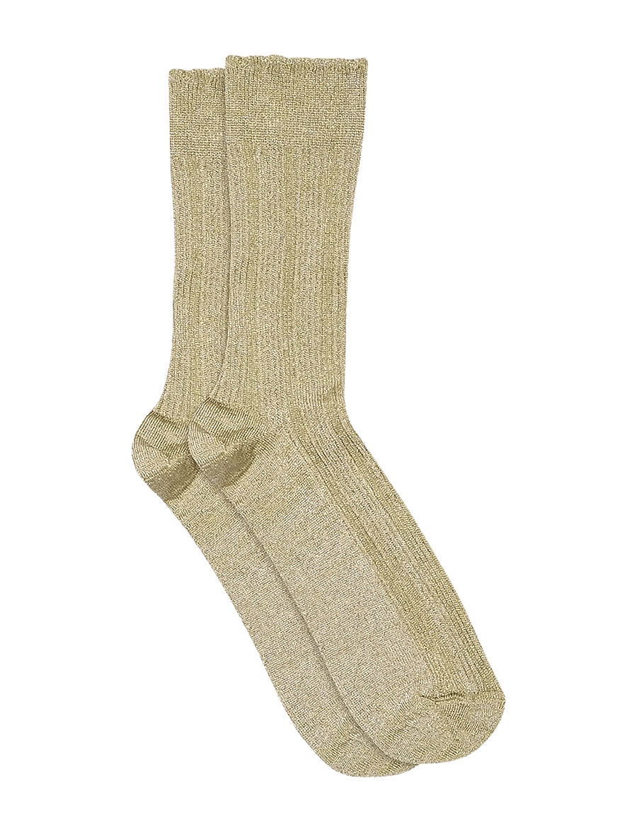 mp Denmark - Julia glitter socks - klassikalised sokid - cedar - 0