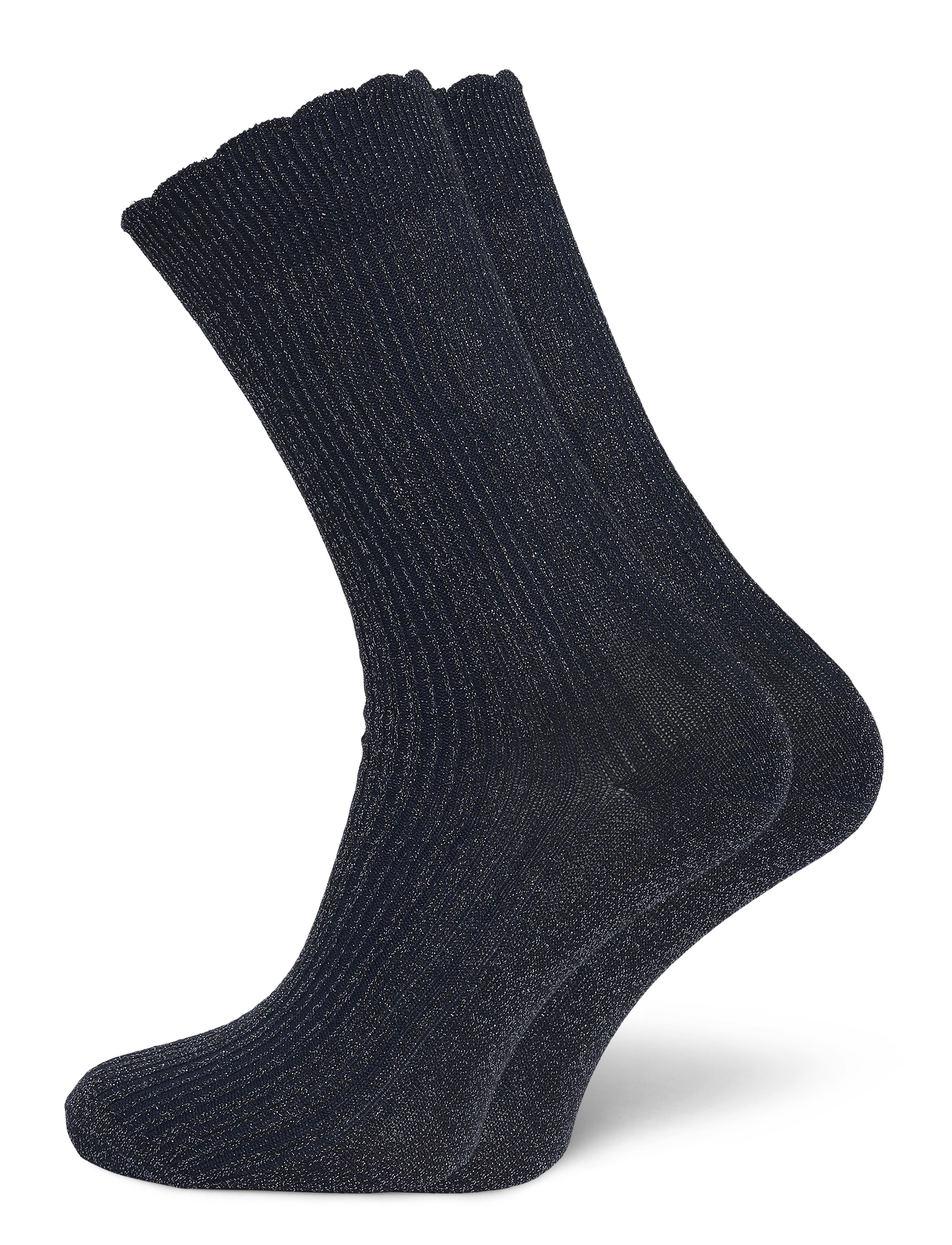 mp Denmark Julia glitter socks - mp Woman - NAVY / navy