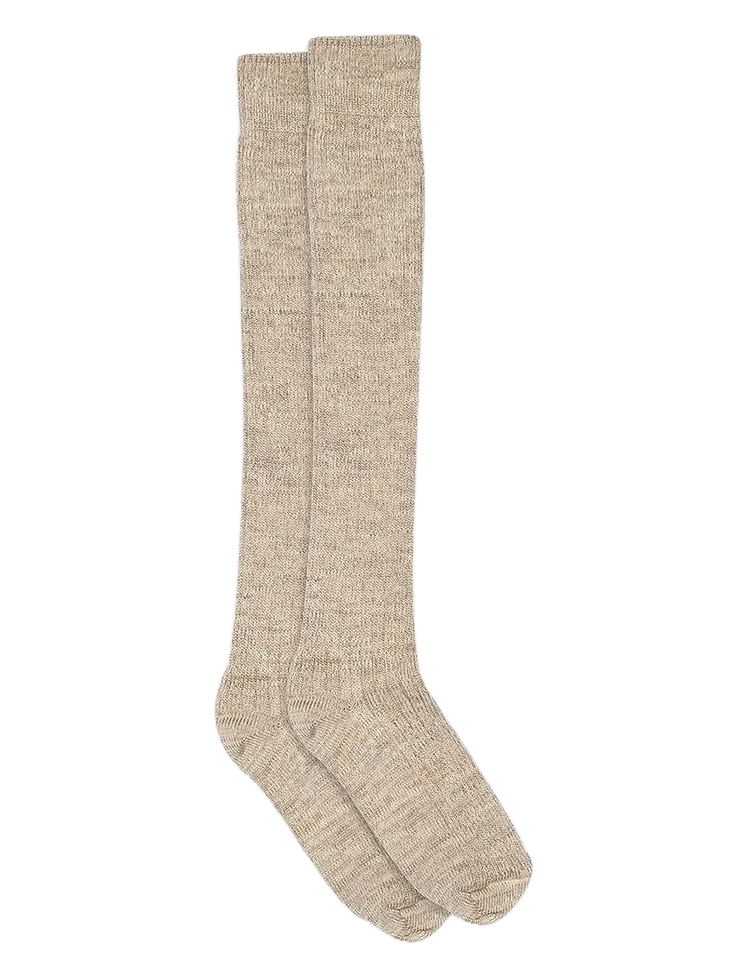Megan knee socks - LIGHT BROWN MELANGE