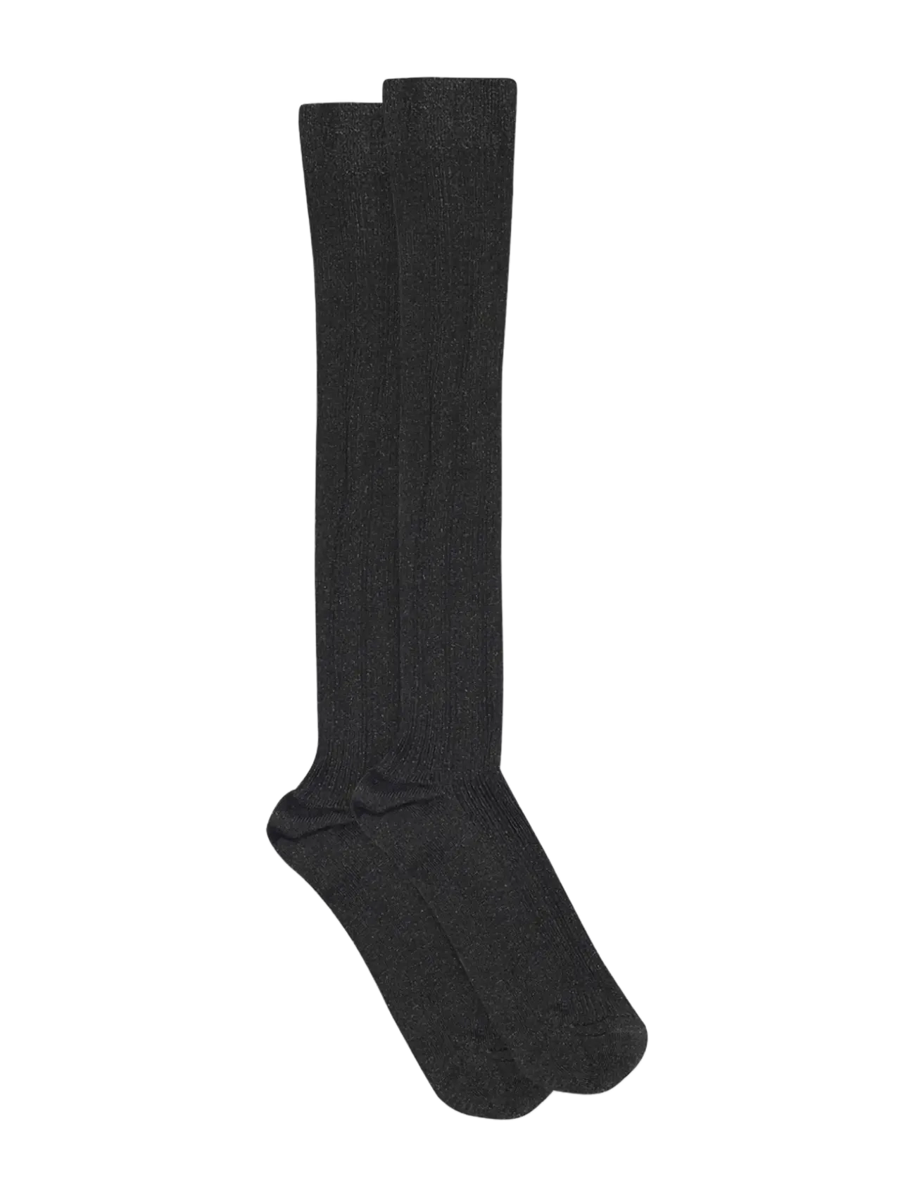mp Denmark Julia glitter knee socks - Undertøj - BLACK / black