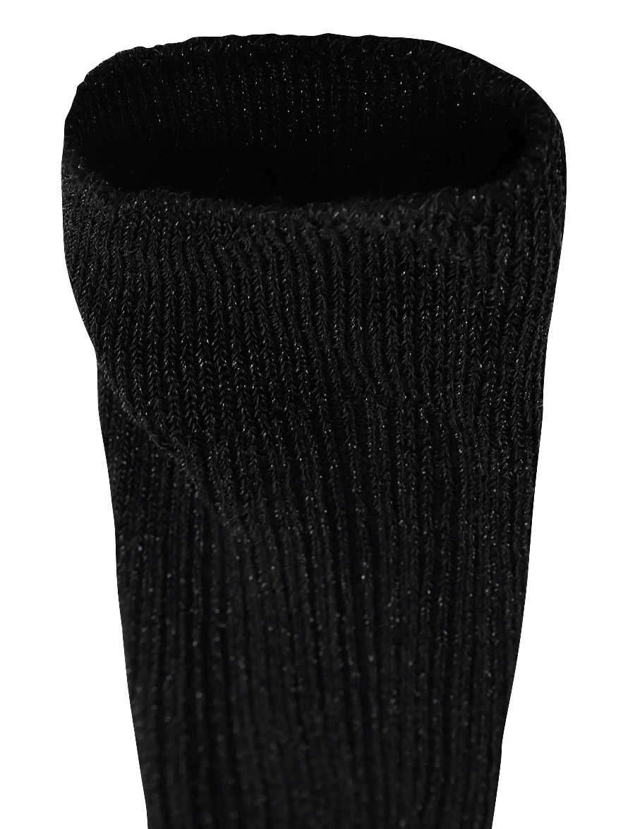mp Denmark - Julia glitter knee socks - põlvikud - black - 1