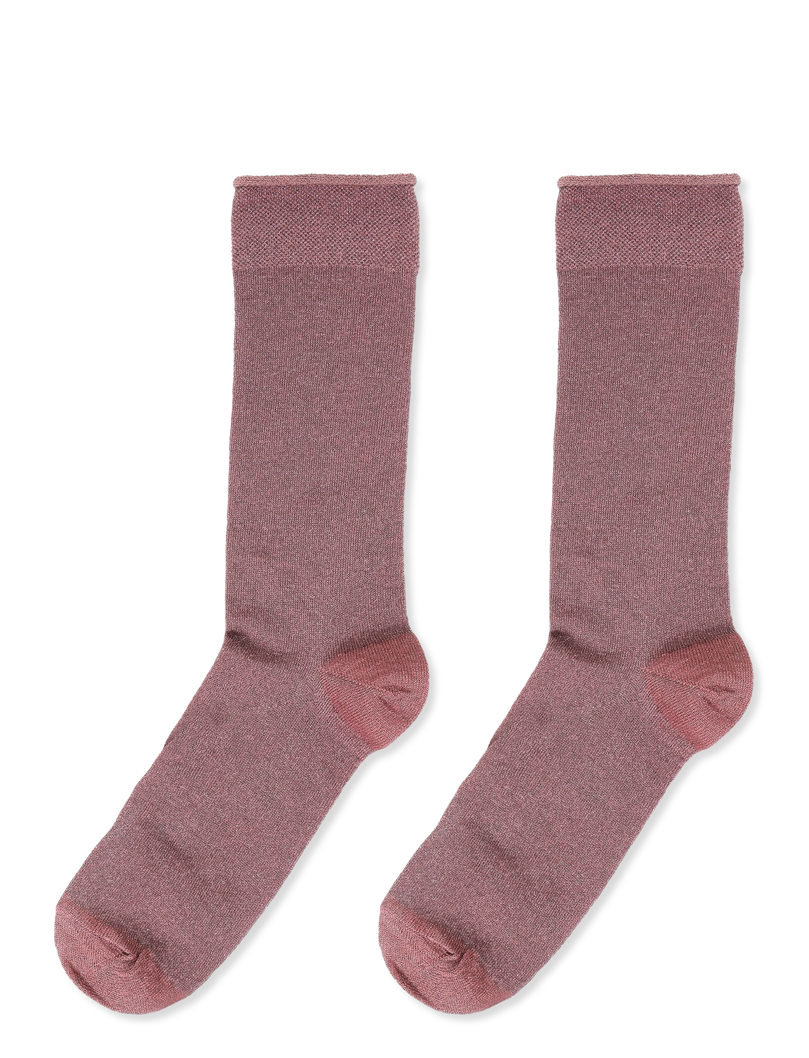 mp Denmark - Pernille glitter socks - normale socken - rose taupe - 1