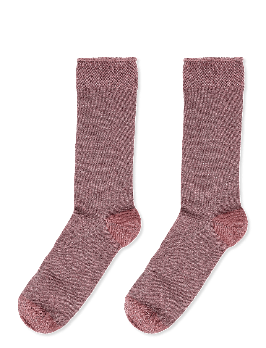mp Denmark - Pernille glitter socks - normale socken - rose taupe - 1