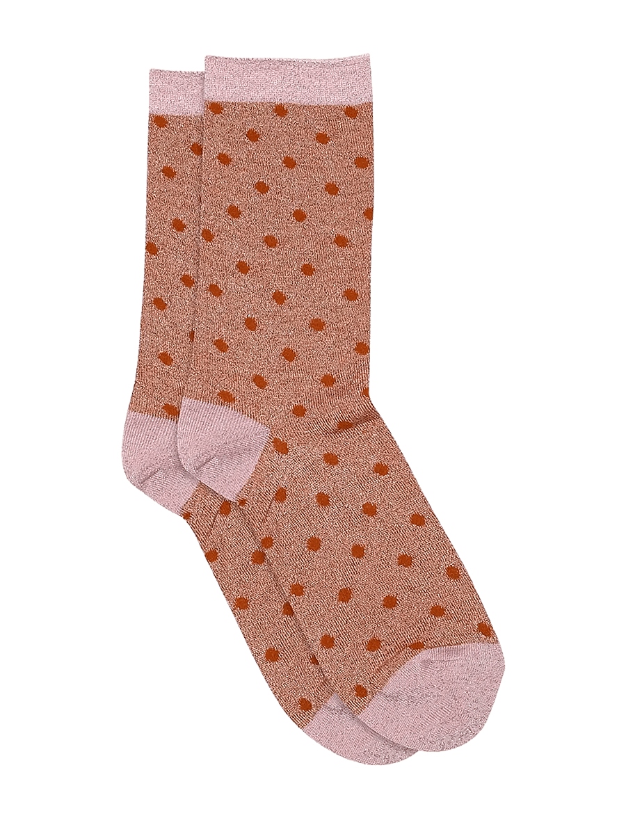 mp Denmark - Donna glitter socks - klassikalised sokid - amberglow - 0