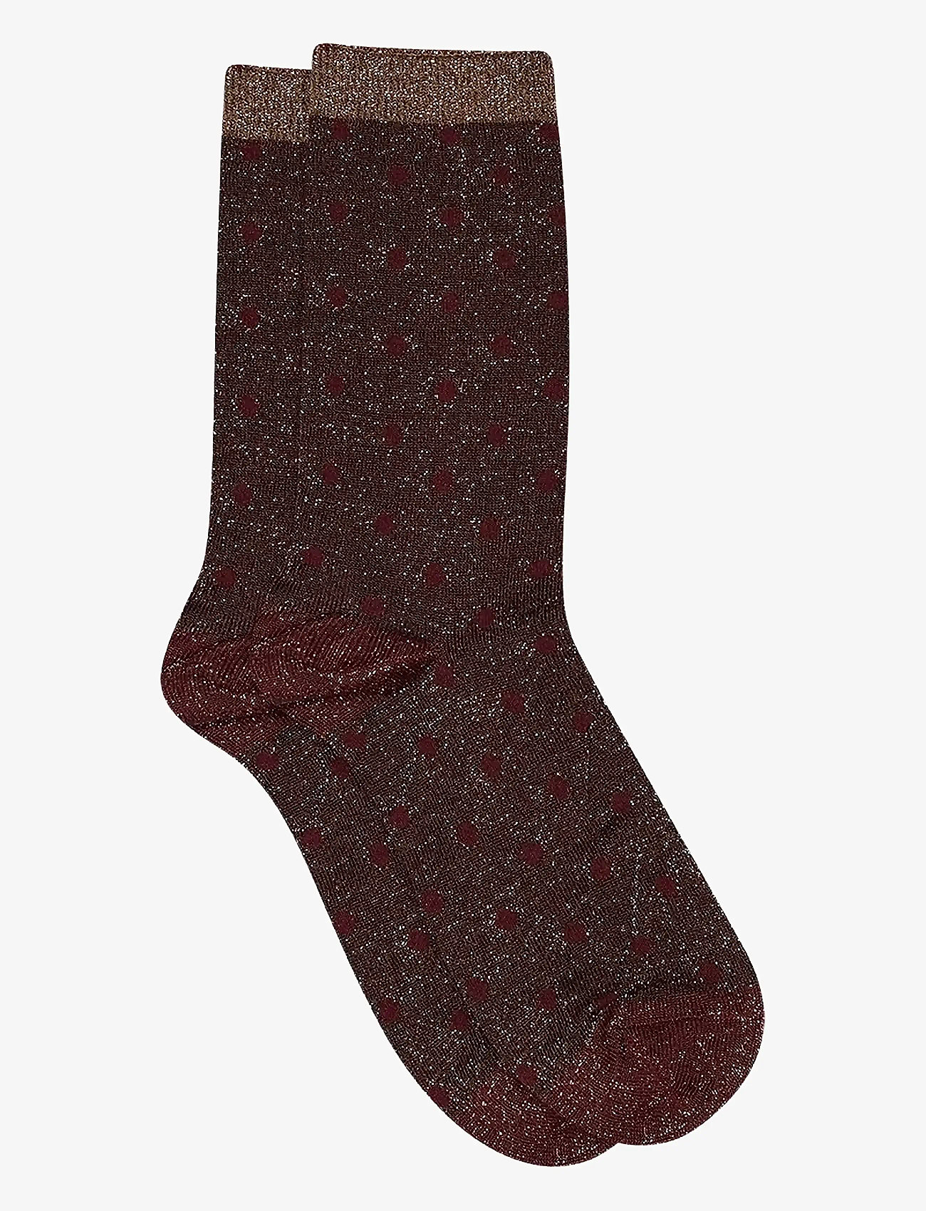 mp Denmark - Donna glitter socks - hot chocolate - 0