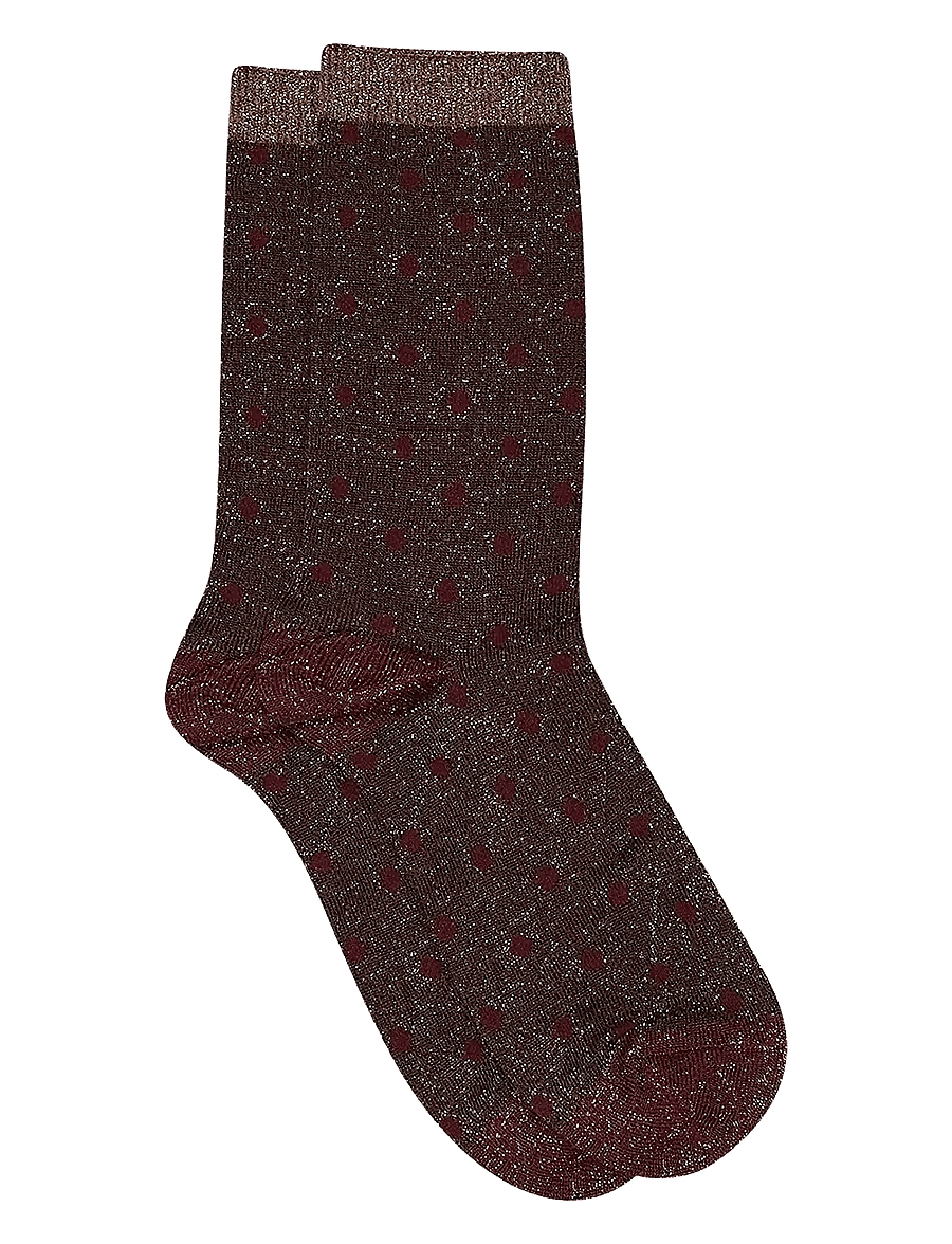 mp Denmark - Donna glitter socks - normale socken - hot chocolate - 0