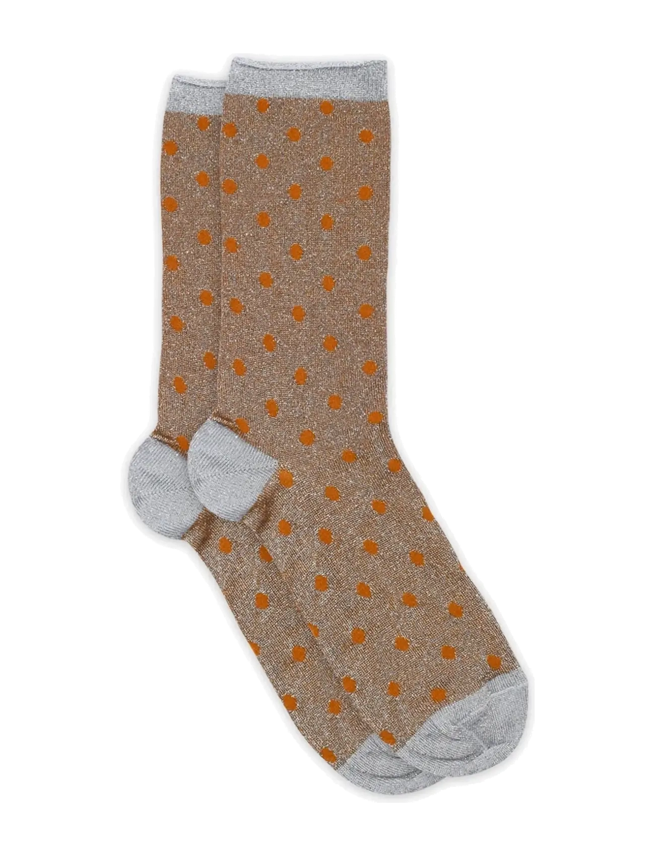 mp Denmark Donna glitter socks - Strømper - PUMPKIN SPICE / brown