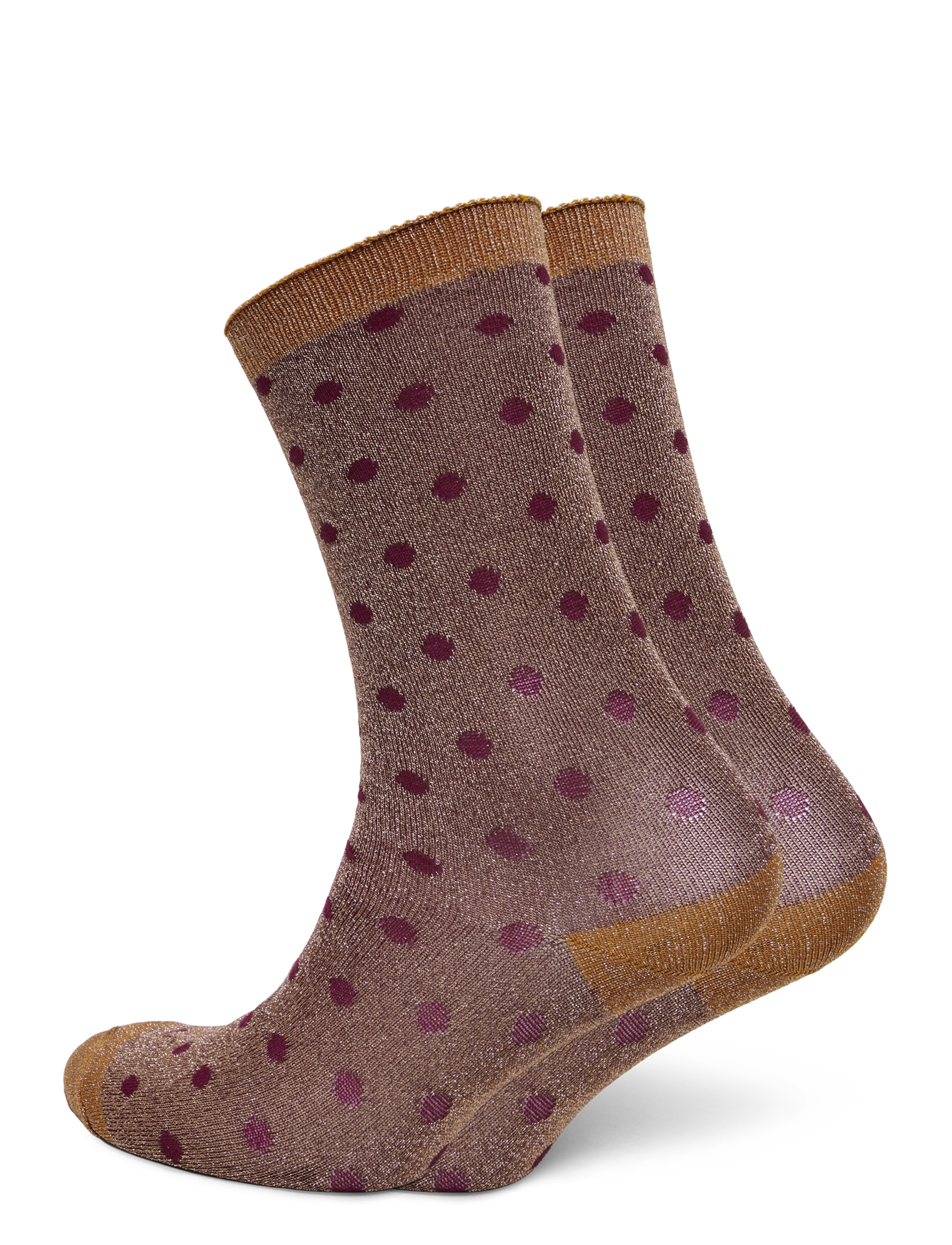mp Denmark Donna glitter socks - Unterwäsche - RUST / brown