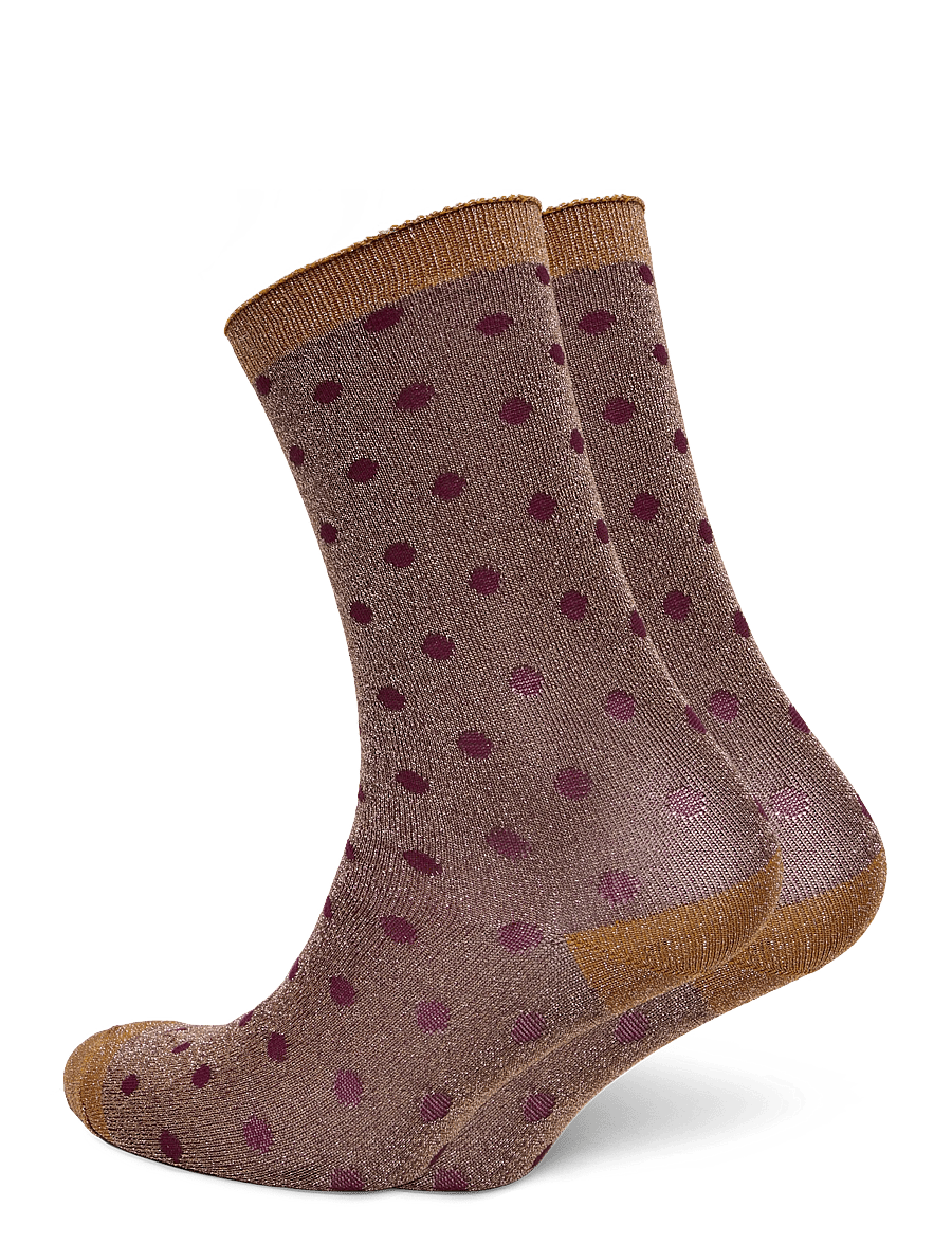 mp Denmark - Donna glitter socks - normale socken - rust - 0