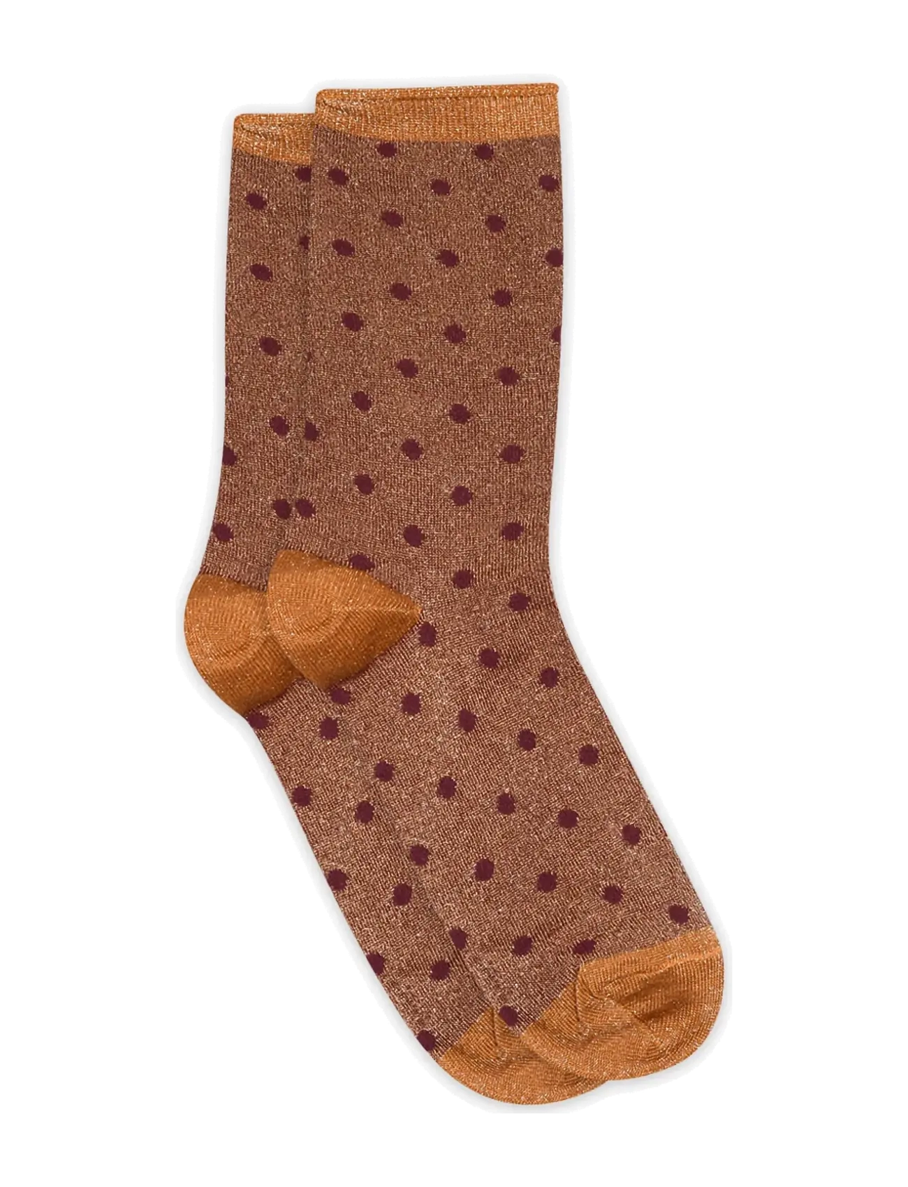mp Denmark Donna glitter socks - mp Woman - RUST / brown