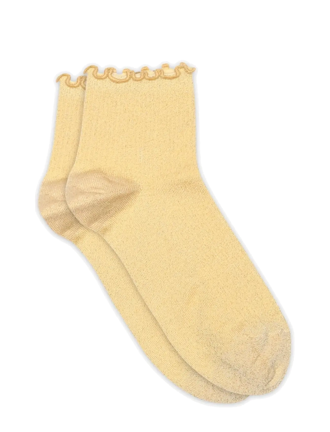 mp Denmark Lis glitter short socks - Unterwäsche - MOONSTONE / yellow